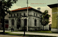 Public Library Olean, NY Postcard Postcard