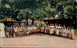 Boys Orphanage Postcard