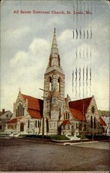 All Saints Episcopal Church St. Louis, MO Postcard Postcard