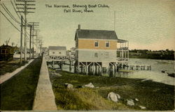 The Narrows Showing Boat Clubs Postcard