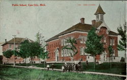 Public School Cass City, MI Postcard Postcard