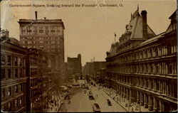 Government Square Cincinnati, OH Postcard 