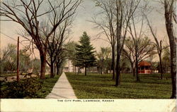 The City Park Lawrence, KS Postcard Postcard