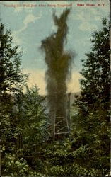 Flowing Oil Well Postcard