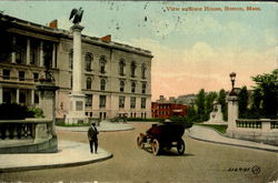 View At State House Boston, MA Postcard Postcard