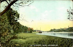 The Kennebec River Hallowell, ME Postcard Postcard