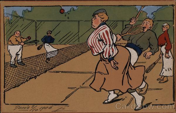 Tennis Stroke into Nose