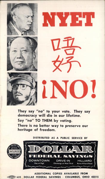Anti-Communist Advert Dollar Savings Columbus Ohio