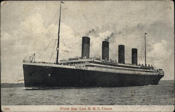 White Star Liner Titanic Pre-Sinking Boats, Ships