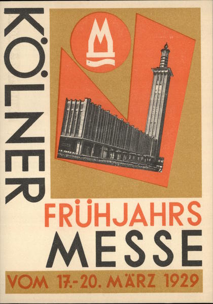 Kolner Spring fair 17-20 March 1929. Festival Germany