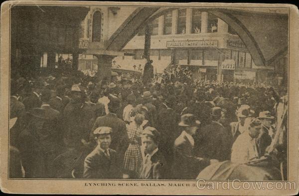 Lynching of Allen Brooks at Dallas Texas 1910