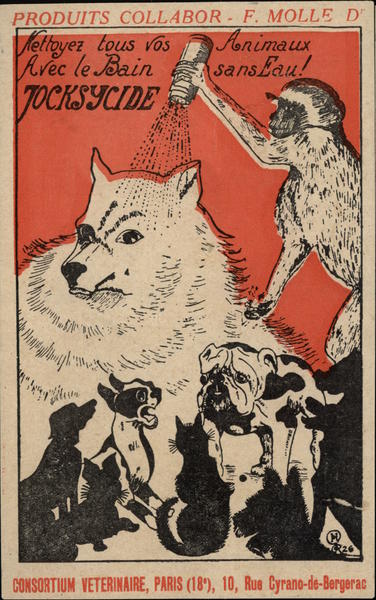 Dry Bath Dogs Barking at Bulldog Monkey Advertising