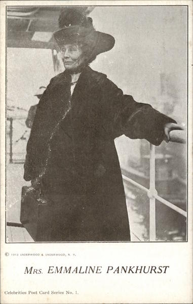 Suffragette Leader Emmeline Pankhurst Women's Suffrage