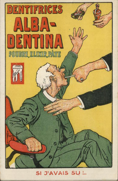 Tooth Pulling & Advert Alba-Dentina Powder Advertising