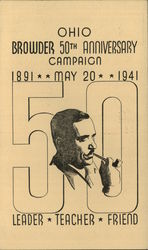 American Communist Party Earl Browder Postcard