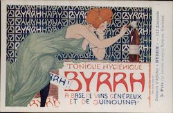 Byrrh Tonic Aperitif & Lady Postcard