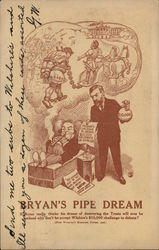 President Bryan Anti-Trust Socialist Satire Postcard