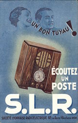 Advert Radio French Postcard