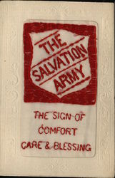 Embroidered Silk Salvation Army Postcard
