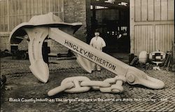 Titanic World's Largest Anchor Hingley Netherton Postcard