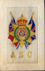Embroidered Silk WWI ASC Postcard
