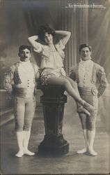 La Kremolina & Darras Kremo Family German Acrobats Gymnasts Circus Postcard Postcard Postcard