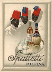 Black Advert Spaletti Wine Italian Advertising Postcard Postcard Postcard