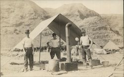 Soldiers at Camp Postcard
