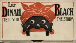 Dinah Black Enamel Advertising Postcard Postcard Postcard