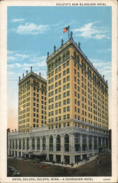 Duluth's New $2,400,000 Hotel Minnesota