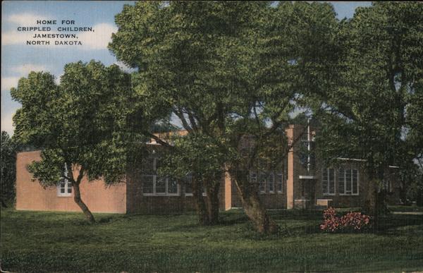 Home For Crippled Children Jamestown, ND Postcard