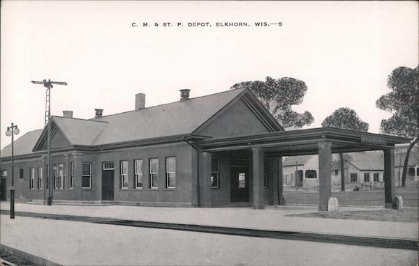 C.M. & St. P. Depot Elkhorn Wisconsin