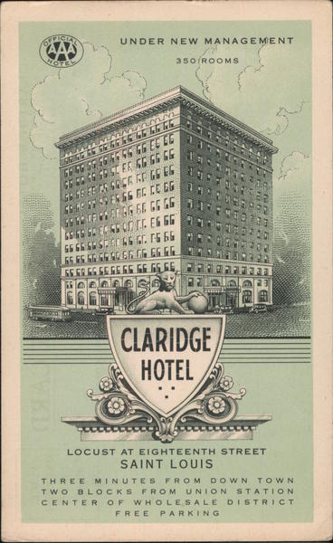 Claridge Hotel St. Louis Missouri