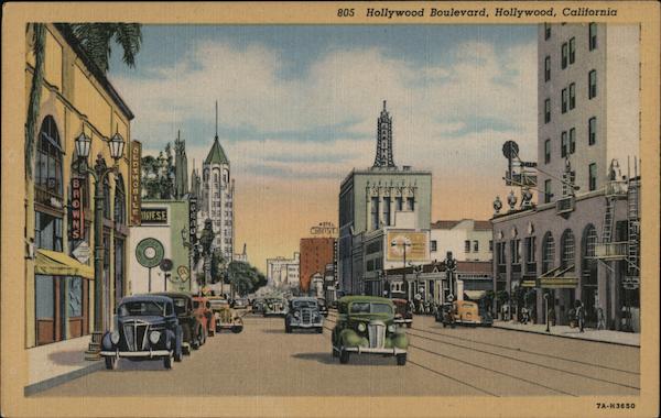Hollywood Boulevard California