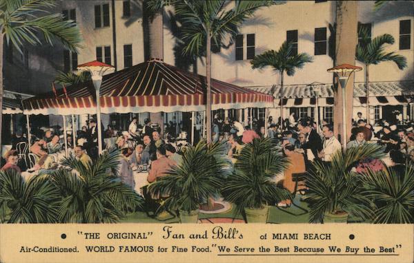 The Original Fan and Bill's Miami Beach Florida