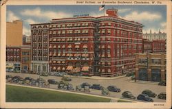 Hotel Ruffner, on Kanawha Boulevard, Charleston, W. Va. West Virginia Postcard Postcard Postcard