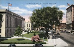 Court House Square Jackson, TN Postcard Postcard Postcard