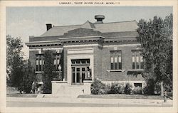 Library Thief River Falls, MN Postcard Postcard Postcard