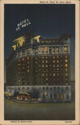 Hotel St. Paul, St. Paul, Minn. Postcard