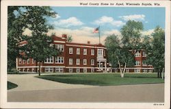 Wood County Home for Aged Postcard