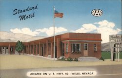 Standard Motel, Located on U.S. Hwy. 40 Postcard