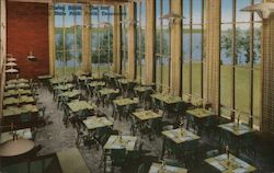 Main Dining Room, "The Inn", Paris Landing State Park Postcard