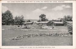 Red Lodge Tourist Park, Cooke City Hi-Way to Yellowstone National Park Postcard