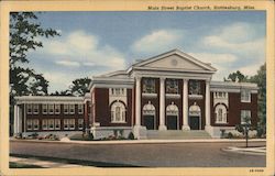 Main Street Baptist Church Hattiesburg, MS Postcard Postcard Postcard