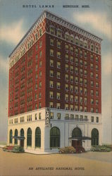 Hotel Lamar Meridian, MS Postcard Postcard Postcard