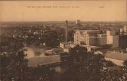 The Mill and Sheyenne River Valley City, ND Postcard Postcard Postcard