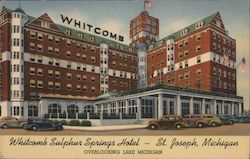 Whitcomb Sulphur Springs Hotel Postcard