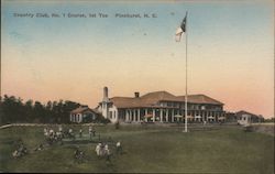 Pinehurst Country Club, No. 1 Course, 1st Tee North Carolina Postcard Postcard Postcard