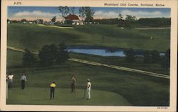 Municipal Golf Course Portland, ME Postcard Postcard Postcard