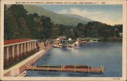 West End of The Pergola, Looking Toward the Village Postcard